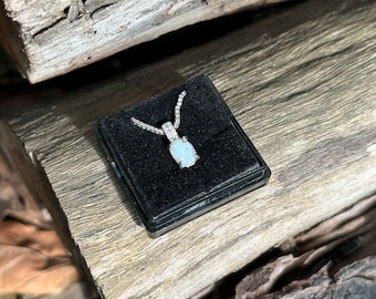 Coober Pedy Opal Solid Pendant NO470 - Silver