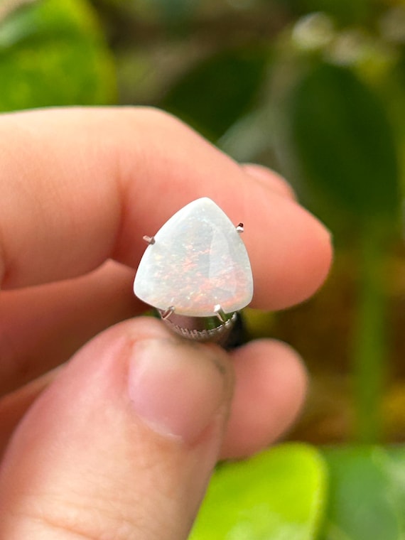 Lightning Ridge Opal Doublet Carats White Opal With Red