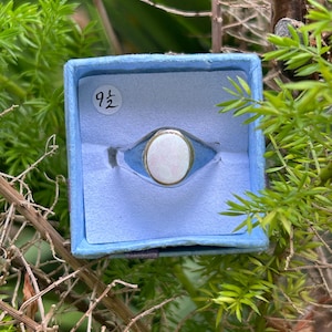 Lightning Ridge Opal Doublet Inlay Zilveren Unisex Ring NO879 - Maat 9,5