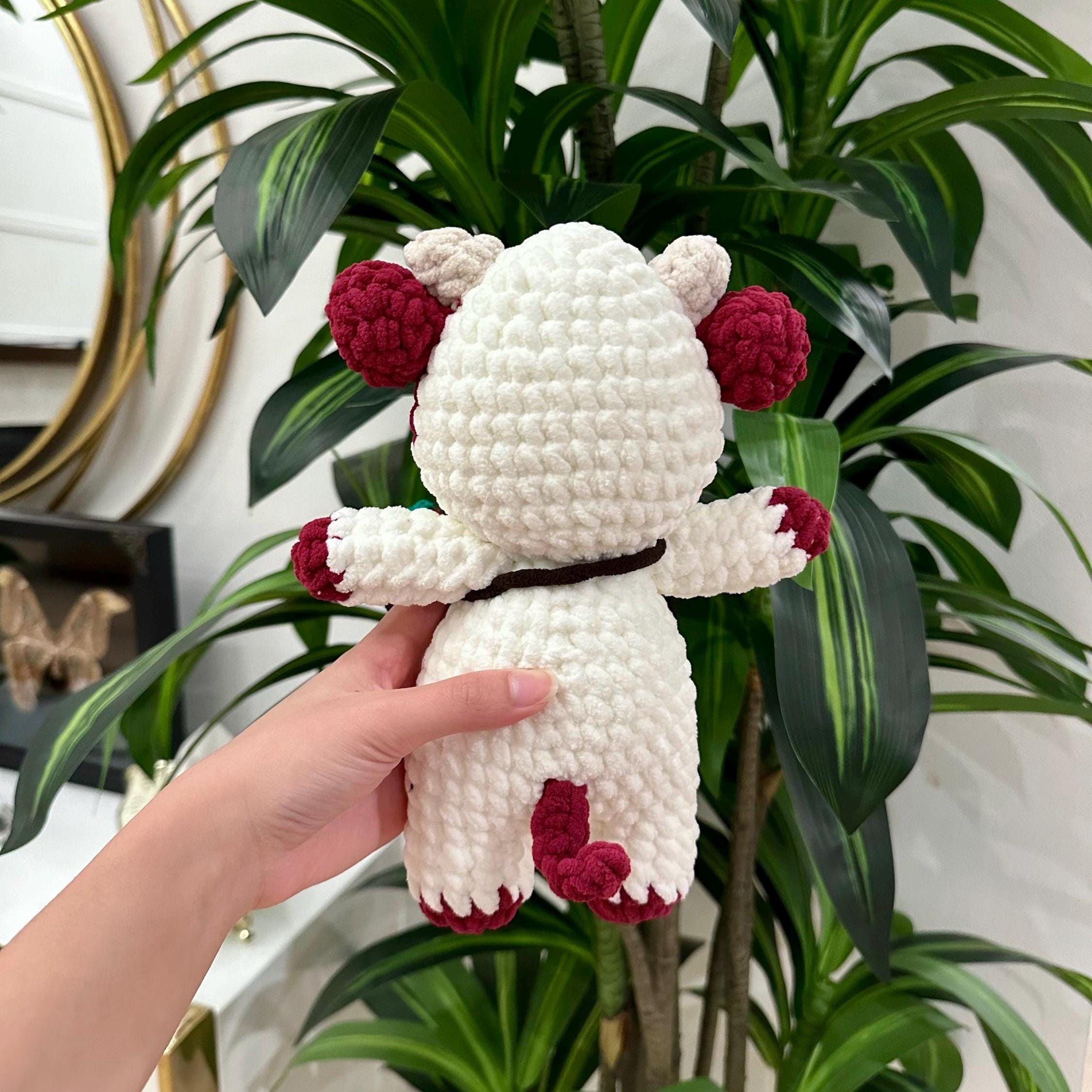 Crochet Raspberry Cow Plush: Handmade Stuffed Animal Toy - Etsy