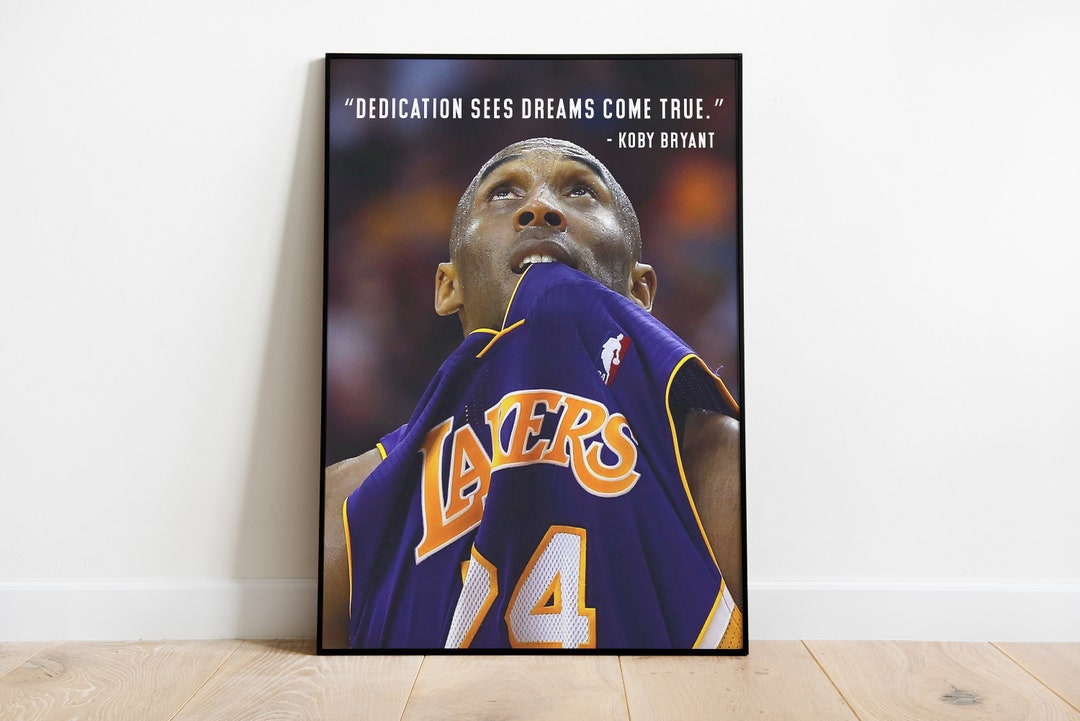 Kobe Bryant Inspirational Poster Etsy