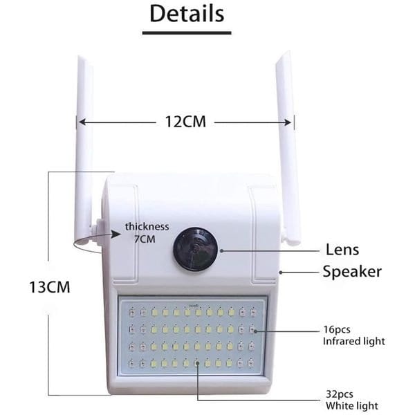 Lampe Exterieur Avec Camera De Sécurité Full HD 1080P étanche Etsy