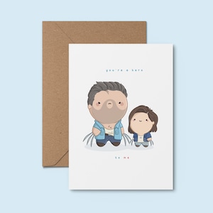 You're A Hero To Me ~ Liebenswerte handgemachte Grußkarte | Niedliche Karte für Papa | Alles Gute zum Geburtstag Karte | Lustiger Geburtstag | Geburtstagskarte für Papa