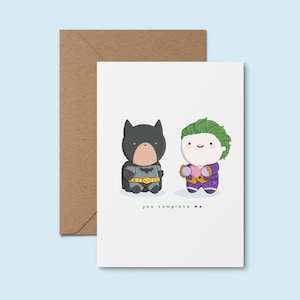 You Complete Me ~ Eigenzinnige handgemaakte kaart | Leuke kaart voor een stel | Grappige handontworpen vriendschapskaart | Ik hou van jou | Romantisch