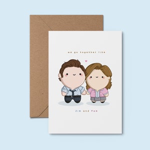 Nós vamos juntos ~ Cartão de aniversário fofo feito em casa | Cartão de amor kawaii | Cartão de trocadilho fofo | Cartão de amor fofo para parceiro | Cartão de amor romântico moderno