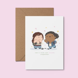 Lets Lose Our Minds Together ~ Handmade Adorable Card | Kawaii Love Card | Galentines Card | Cute Friendship Gift | Modern Romance