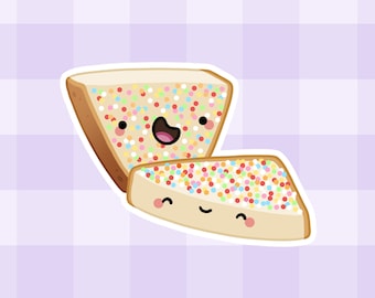 Fairy Bread ~ Cute Die Cut Food Sticker | Kawaii Glossy Sticker | Original Artwork | Die Cut Stickers | Laptop Decal | Sticker Shop