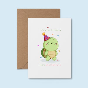 It's Your Birthday Let's Shellebrate ~ Adorable Handmade Greeting Card | Cute Card For Friend| Happy Birthday Card | Funny Birthday
