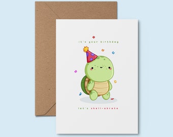 Es tu cumpleaños, vamos a celebrarlo ~ Adorable tarjeta de felicitación hecha a mano / Linda tarjeta para un amigo / Tarjeta de feliz cumpleaños / Cumpleaños divertido