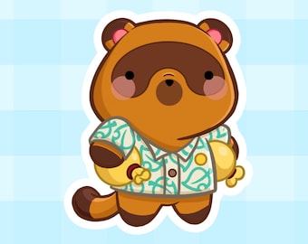 Tom Nook ~ Cute AC Sticker | Handmade Glossy Die Cut Sticker | Gaming Sticker | Pop Culture Sticker | Animal Sticker