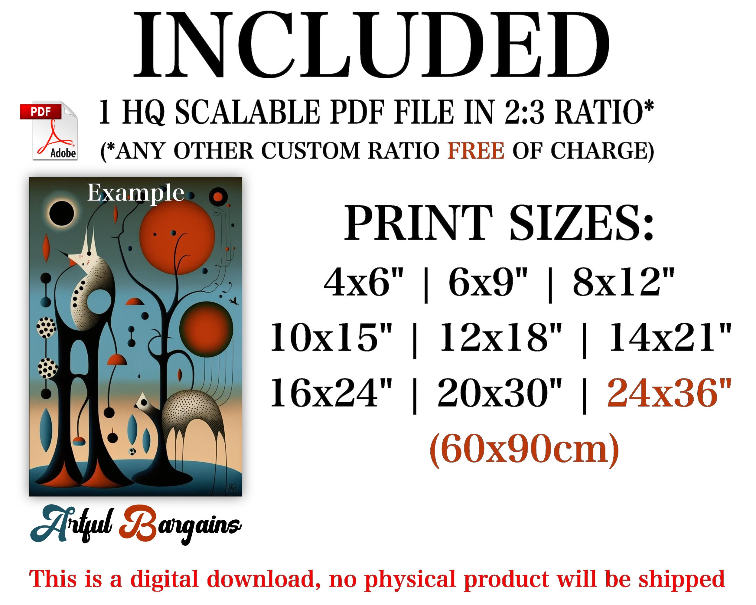 Miro Poster, Miro Inspired Printable Wall Art, Joan Miro Art Print ...