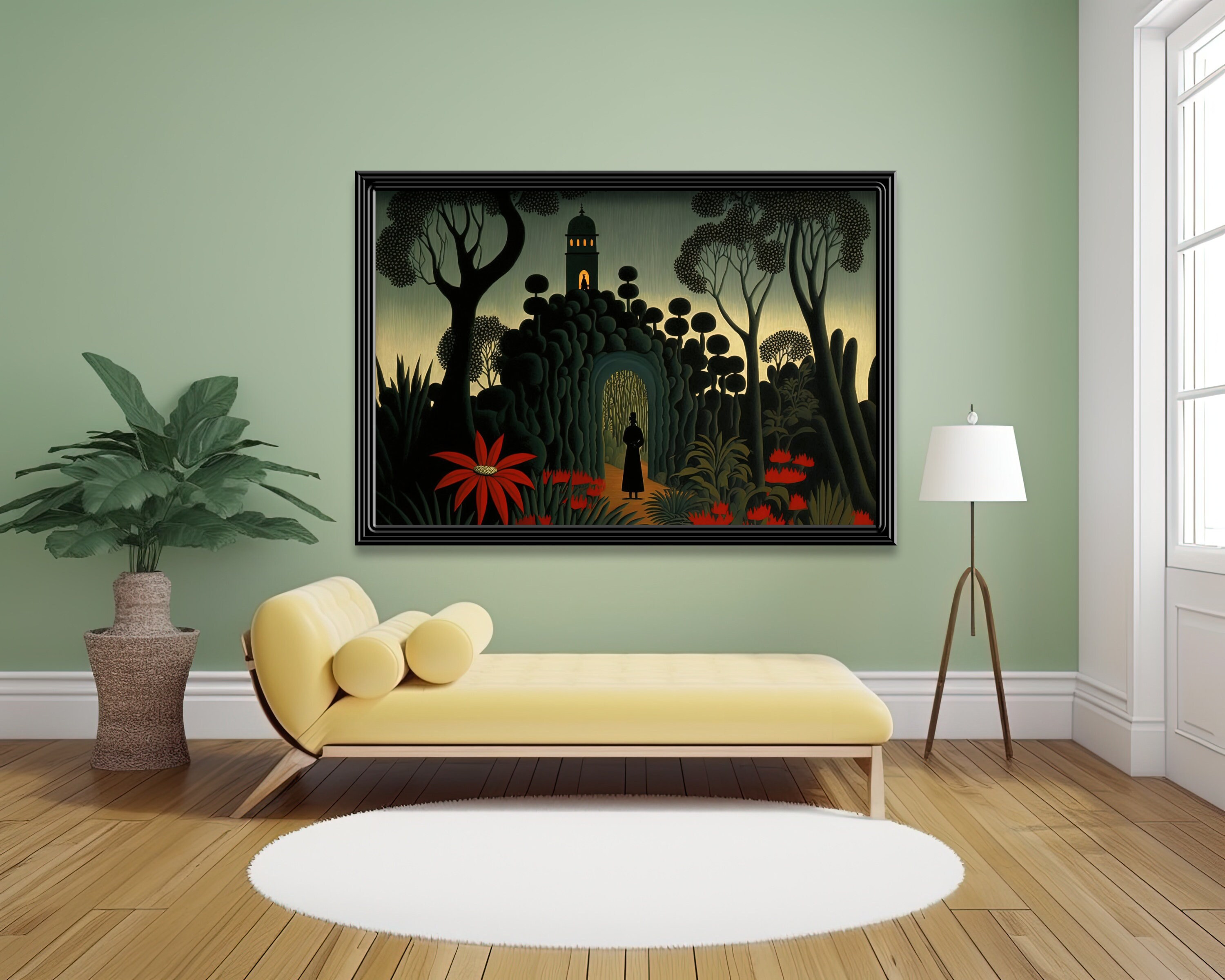 Henri Rousseau Art Print, Rousseau Inspired Printable Wall Art, Dreamy ...