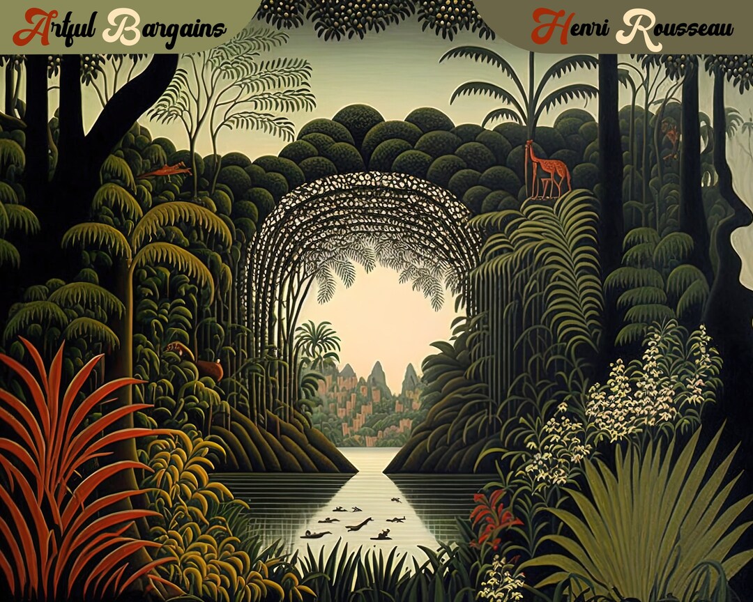 Henri Rousseau Art Print, Exotic Art, Rousseau Inspired Printable Wall ...