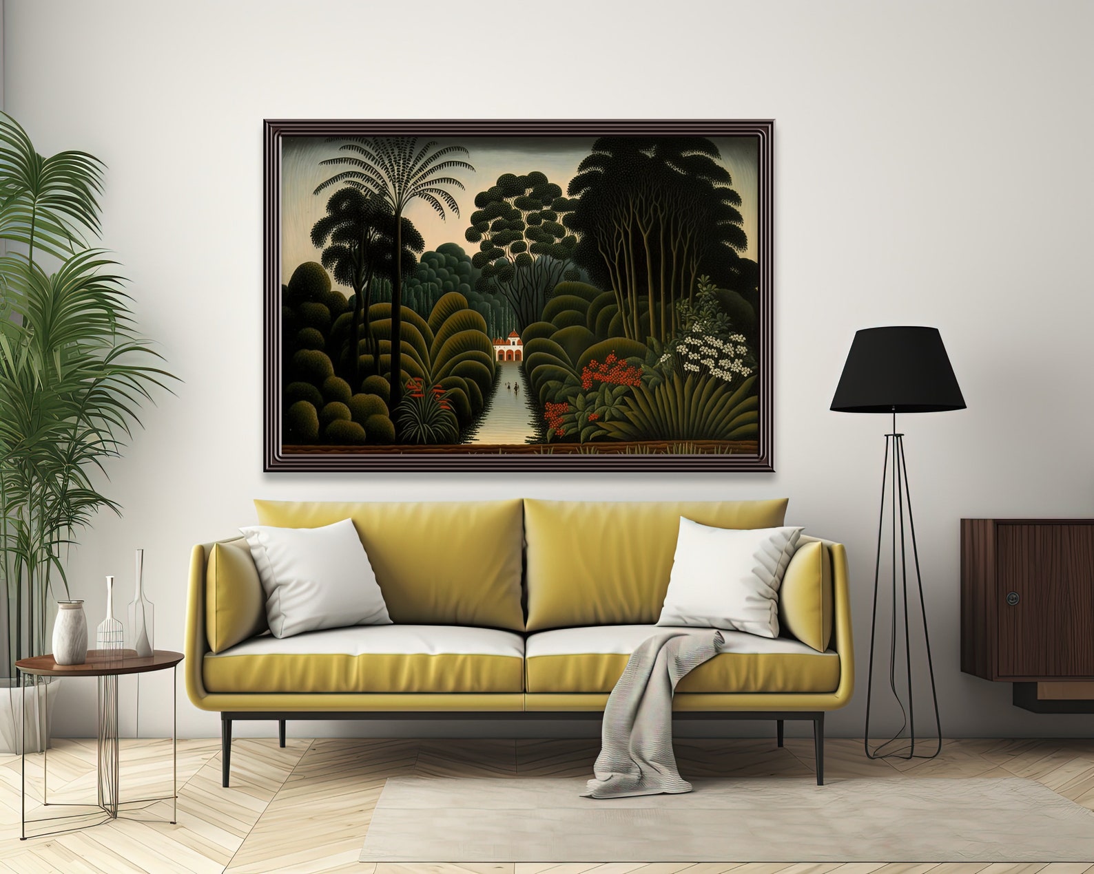 Henri Rousseau Art Print, Vintage Tropical Jungle Painting, Rousseau ...