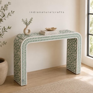 Bone Inlay Console Table | Entry way console / inlay console / Study Table