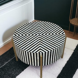 Bone Inlay Furniture, Bone inlay Coffee table, Bone inlay Center table, Bone inlay Round Coffee table