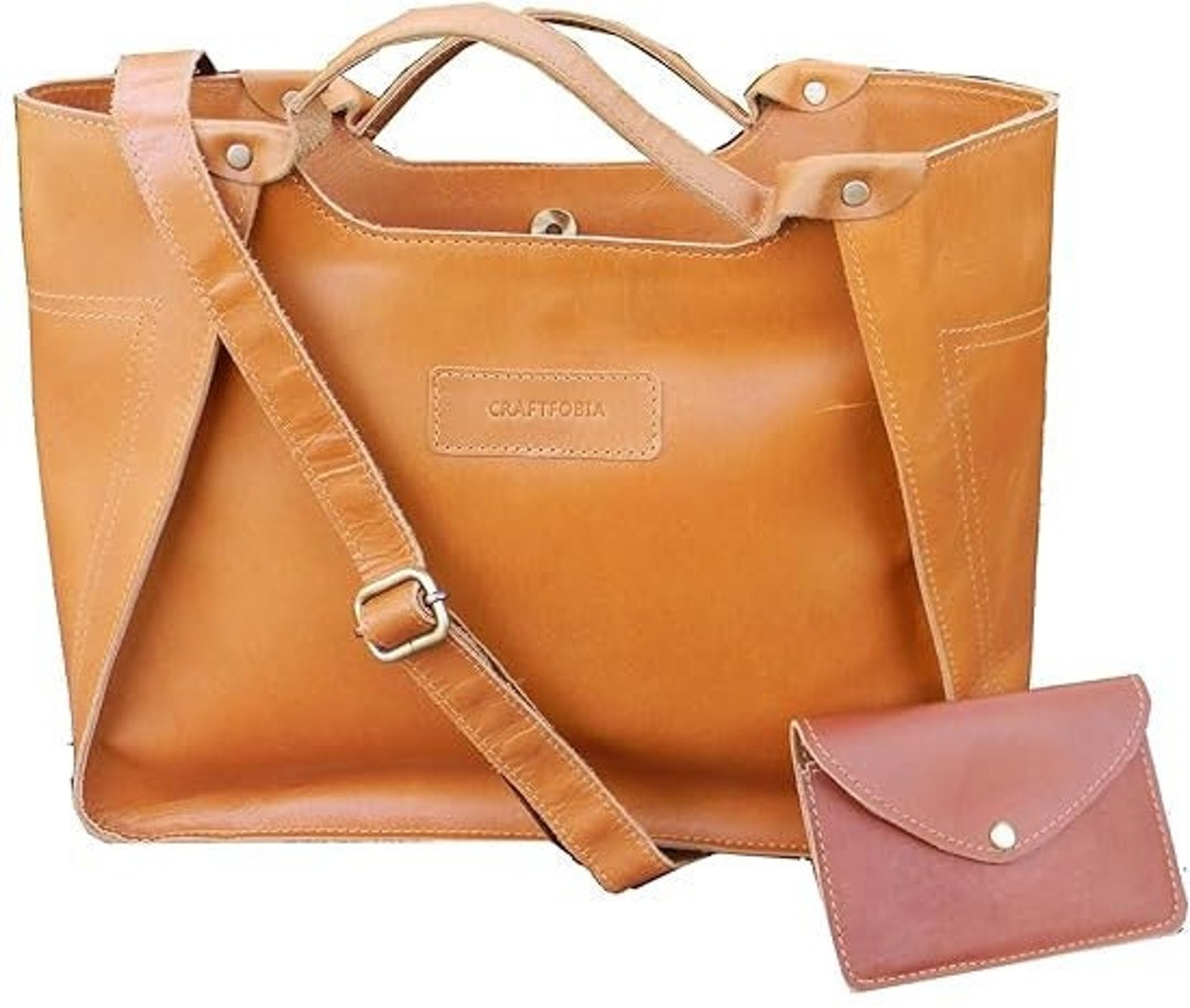 Handmade Leather Crossbody Bag for Women, Shoulder Sling Purse and