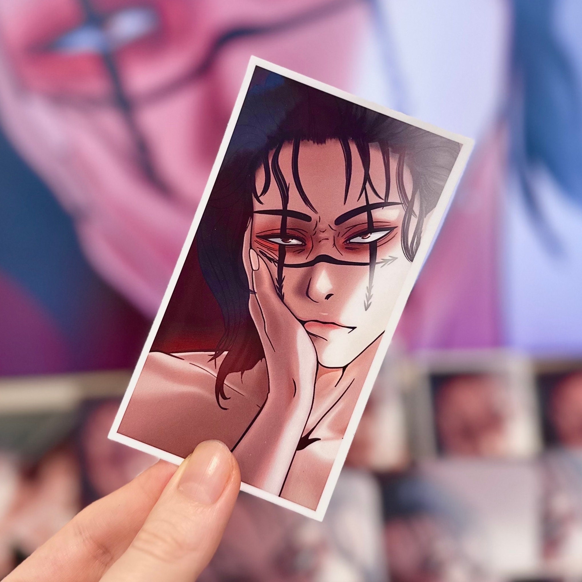 Full Gloss opaque or transparent sticker, holographic stickers, waterproof stickers, anime artprint