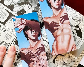 Anime double side matte bookmarks, anime artprints