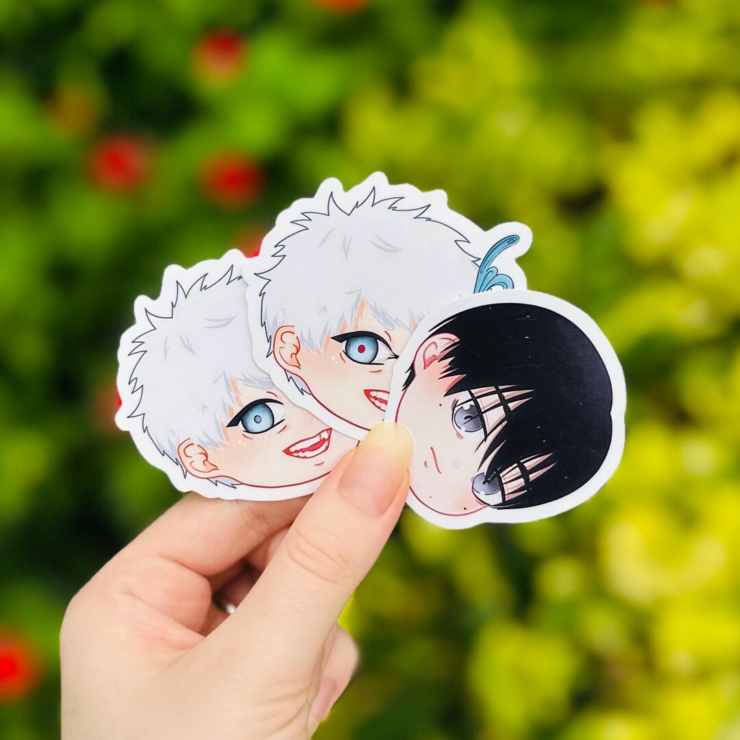 Chibi Anime Character Stickers, Waterproof Matte Glossy Die Cut Vinyl ...