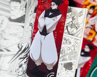 Anime Crimson Red Bookmark – Matte Finish Manga Accessory (250gsm Print)