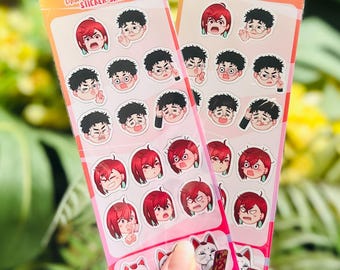 Clear Waterproof PET Anime Stickers: Laptop, Water Bottle Decals