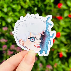 Cute chibi anime characters stickers,  matte or glossy stickers waterproof and durable