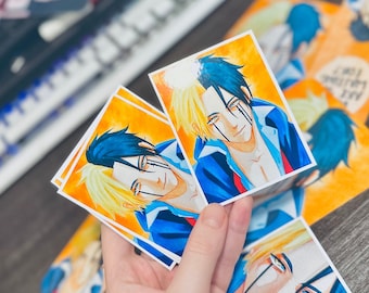 Full Gloss transparent or opaque sticker, holographic stickers, waterproof stickers, sticker artprint, anime bookmarks