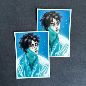 Full Gloss transparent or opaque sticker, holographic stickers, waterproof anime stickers, anime decals