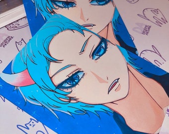 Anime Art Print, Matte Finish, A7/A6 Size