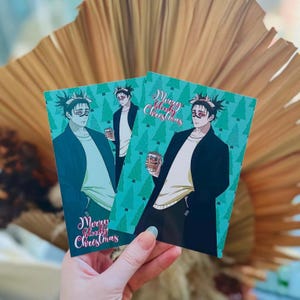 Anime Weihnachtskarte | Anime Weihnachtsgeschenk | Neujahr Geschenkkarte