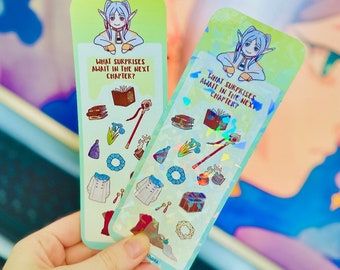 Anime Character Bookmark: Holographic Art Print (6x16.6cm)
