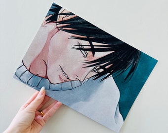 Full Gloss transparent or opaque sticker, anime art print, holographic stickers, waterproof stickers