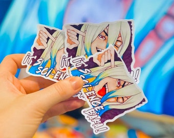 Anime Holographic Sticker: Glossy Opaque or Transparent Waterproof Decal