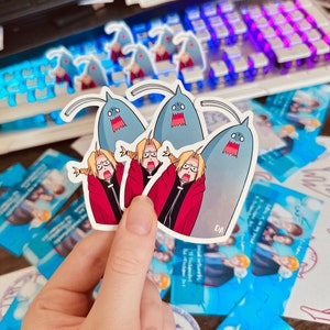 Kawaii- en schattige animestickers, glanzend/matte stickers, schokstickers, verwarringstickers