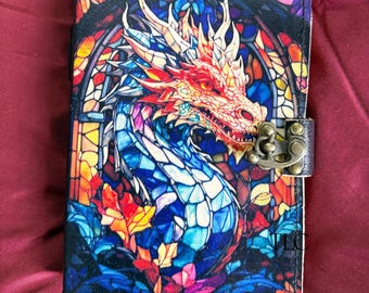 Dragon Leather Journal: Handmade Grimoire Book of Shadows - 400 Pages
