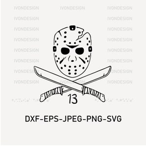 Jason Voorhees SVG, Friday the 13th svg, Horror  svg file