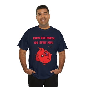 Koszulka Little Devil Dog Halloween - Unisex Heavy Cotton Tee