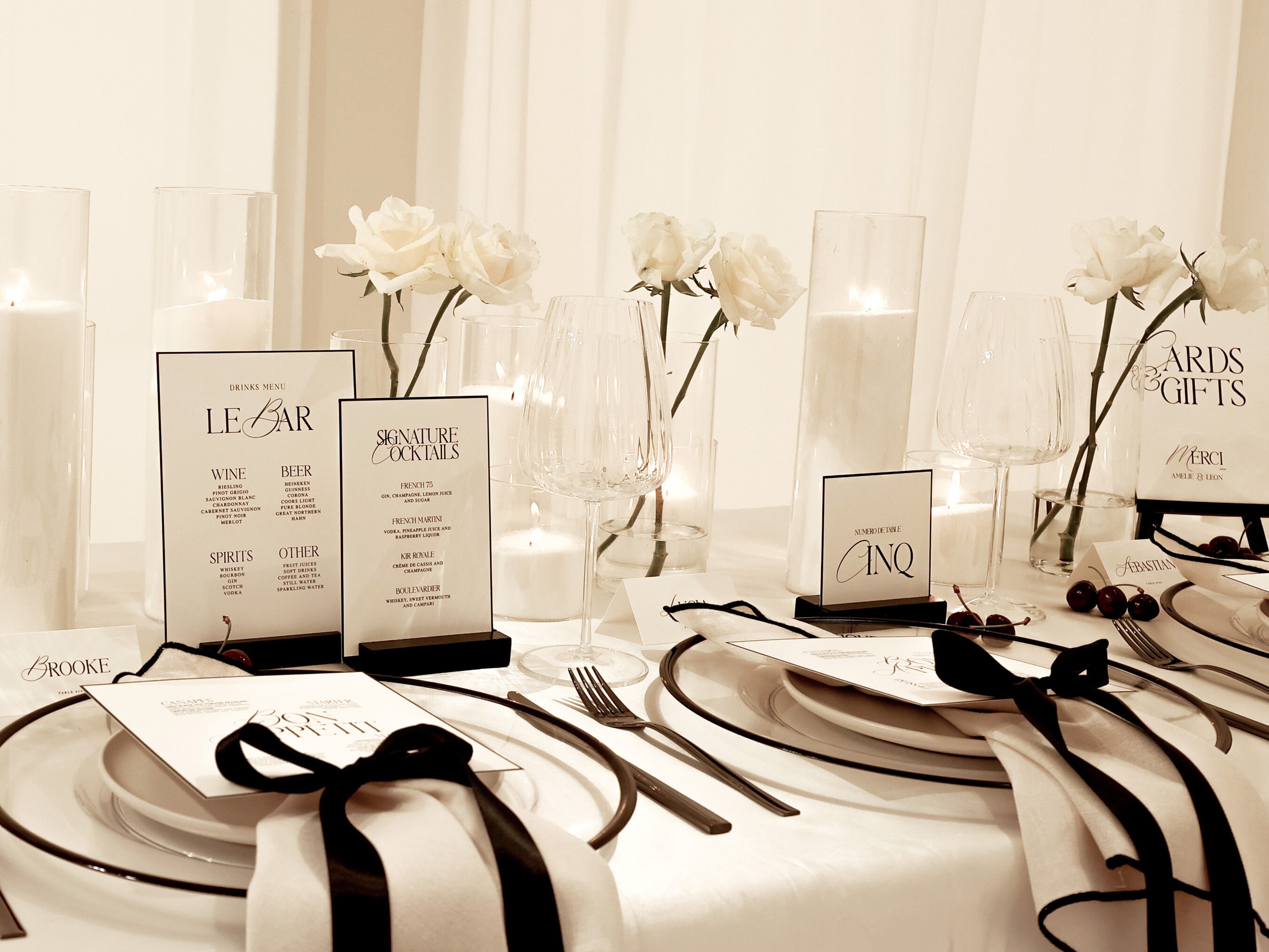 Numbers For Table Setting Minimal Wedding Table Numbers French Modern Table Numbers Reception ...