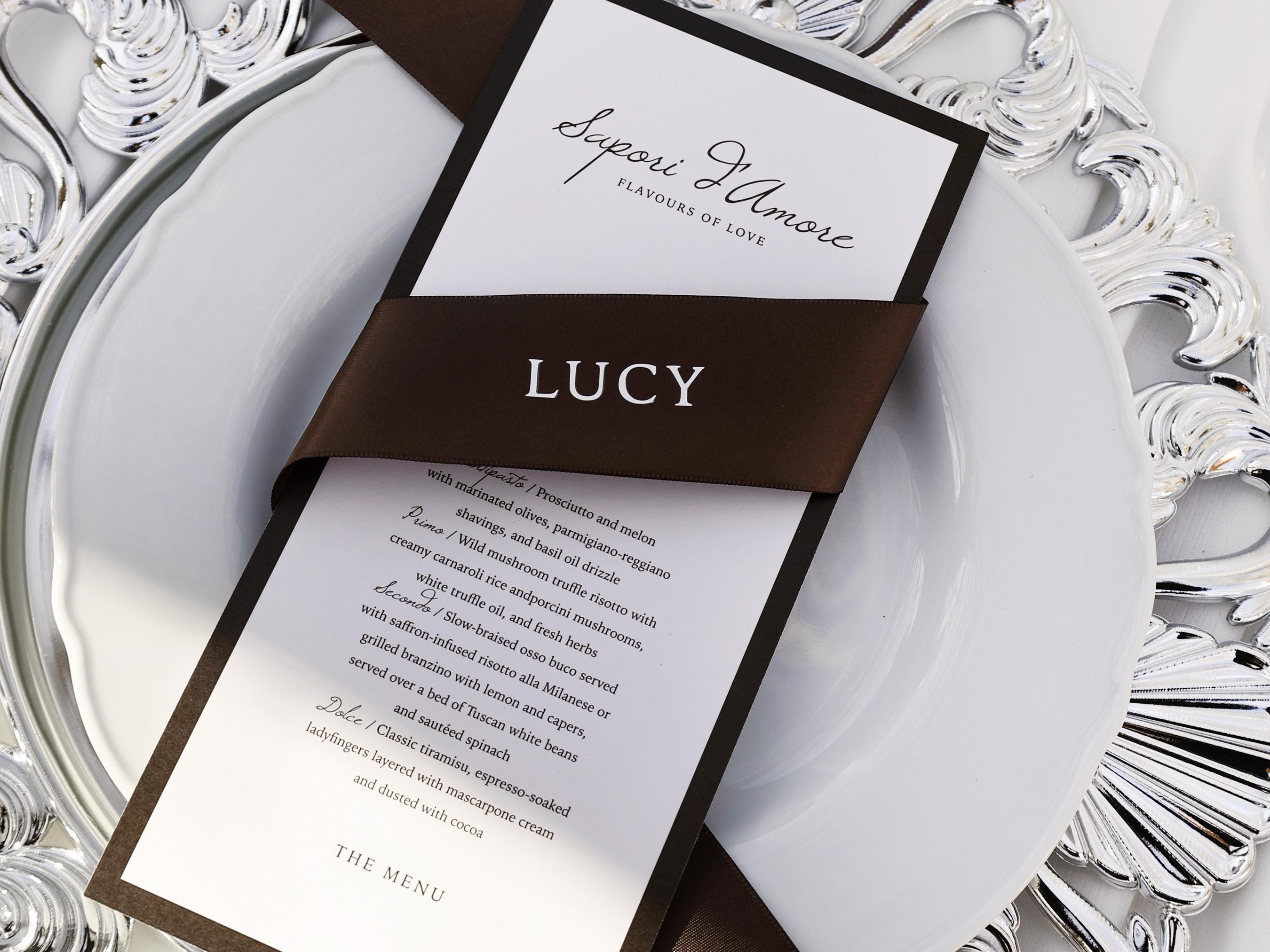Event Menu Card Example Wedding Menu Template and Tented Name Card Set Event Menu Card ...