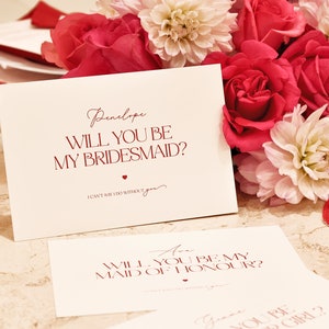 Czy będziesz moją druhną? Love Fest Bridal Party Proposal Card Digital Download Elegancki wydruk w domu Spersonalizowana karta Proposal Druhny
