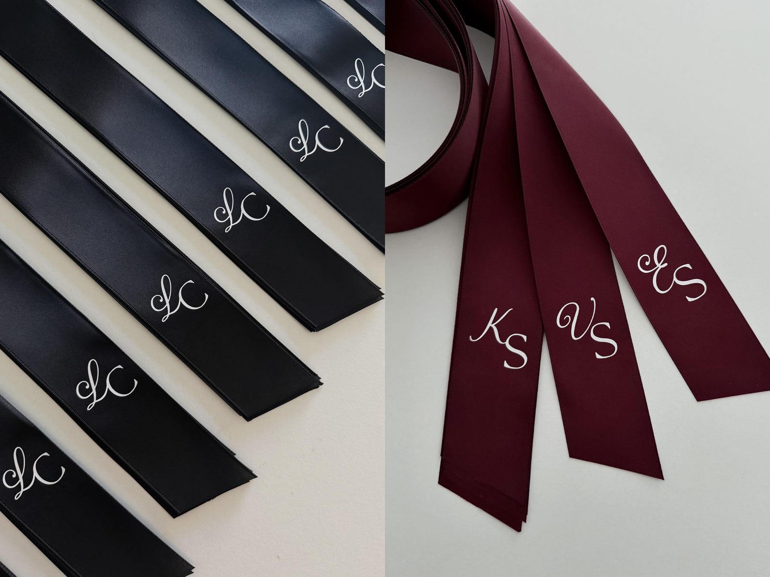Personalised Wedding Logo Ribbon Custom Satin Ribbon for Wedding Menus ...