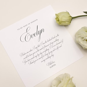 Bridal Party Thank You Card Digital Download Wedding Morning Keepsake ...