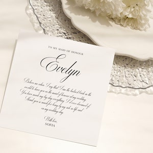 Bridal Party Thank You Card Digital Download Wedding Morning Keepsake ...