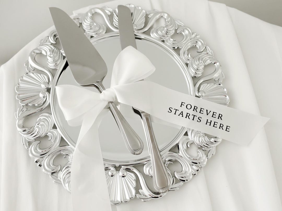 Personalised Wedding Ribbon Forever Starts Here Ribbon Wedding Ceremony ...