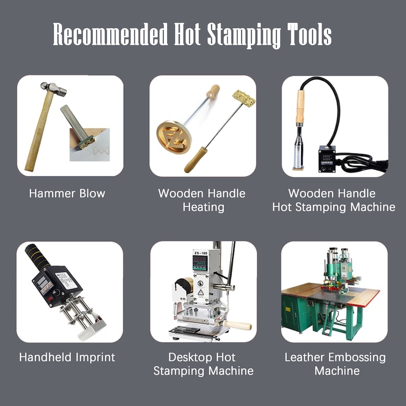 Personalized Leather Stamping Tool for Hot Stamping and Embossing