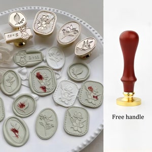 Botanical Wax Seal Stamps – Wedding Invitation Ideas, Stamp Kits