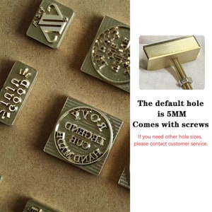 Personalized Leather Stamping Tool for Hot Stamping and Embossing, Customizable Design image 2