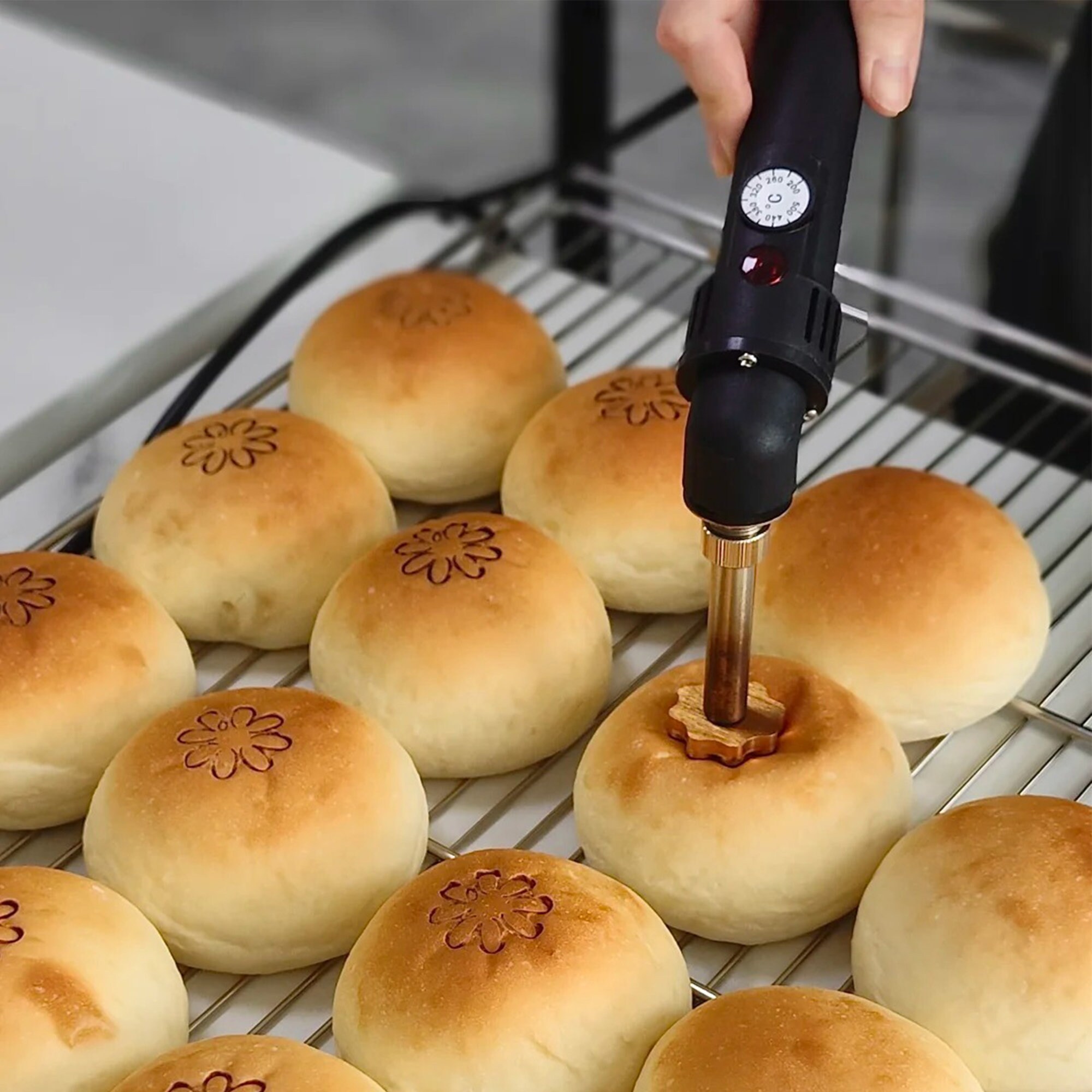 Bread emboss stamp custom, customizable leather stamping, personalize with hot stamping and embossing