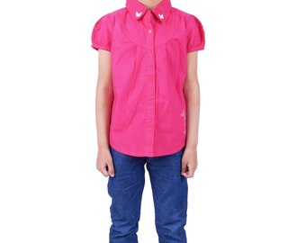 Casual shirt met halve mouwen voor meisjes